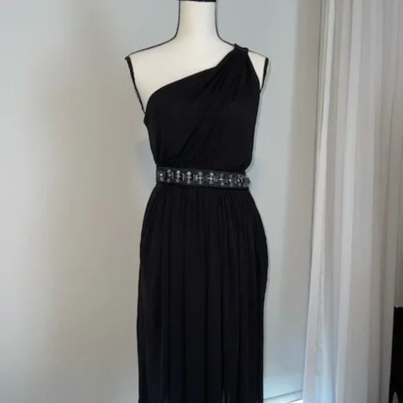 Dolce & Gabbana Black One-Shoulder Dress - Picture 4 of 8